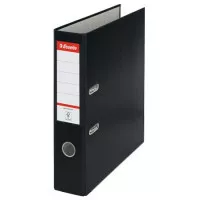 Iratrendező, 75 mm, A4, PP/karton, élvédő sínnel, ESSELTE "Economy", fekete Iratrendező, 75 mm, A4, PP/karton, élvédő sínnel, ESSELTE "Economy", fekete