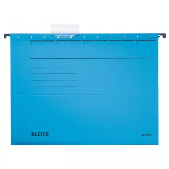 Függőmappa, karton, A4, LEITZ "Alpha Standard", kék