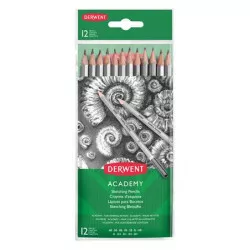 Grafitceruza szett, hatszögletű, DERWENT "Academy", 12 különböző keménység Grafitceruza szett, hatszögletű, DERWENT "Academy", 12 különböző keménység