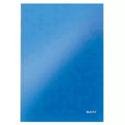 Beíró, A4, kockás, 80 lap, keményfedeles, LEITZ "Wow", kék