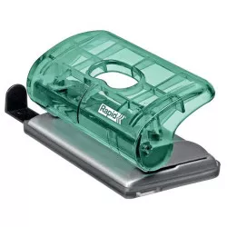 Lyukasztó, mini, kétlyukú, 10 lap, RAPID, "Colour` Ice", zöld Lyukasztó, mini, kétlyukú, 10 lap, RAPID, "Colour` Ice", zöld