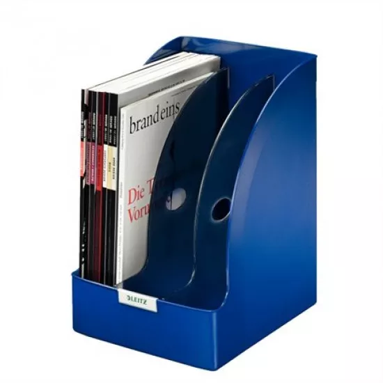Iratpapucs, műanyag, 205 mm, elválasztókkal, LEITZ "Plus Jumbo", kék Iratpapucs, műanyag, 205 mm, elválasztókkal, LEITZ "Plus Jumbo", kék
