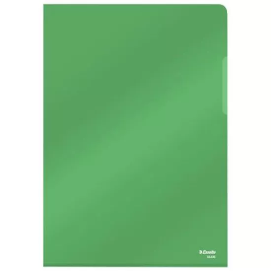 Genotherm, "L", A4, 150 mikron, víztiszta felület, ESSELTE "Luxus", zöld