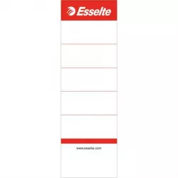 Cserecímke, iratrendezőhöz, kétoldalas, 50x158 mm, ESSELTE, fehér