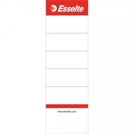 Cserecímke, iratrendezőhöz, kétoldalas, 50x158 mm, ESSELTE, fehér