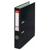 Iratrendező, 50 mm, A4, PP/karton, élvédő sínnel, ESSELTE "Economy", fekete Iratrendező, 50 mm, A4, PP/karton, élvédő sínnel, ESSELTE "Economy", fekete