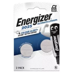 Gombelem, CR2025, 2 db, színjelző, ENERGIZER "Ultimate Lítium Performance"