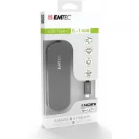 USB elosztó-HUB, USB-C/USB 3.1/HDMI/SD kártya, EMTEC "T650C" USB elosztó-HUB, USB-C/USB 3.1/HDMI/SD kártya, EMTEC "T650C"