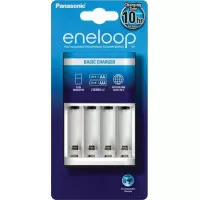 Elemtöltő, AA ceruza/AAA mikro, 2/4, időzítő, PANASONIC "Eneloop" Elemtöltő, AA ceruza/AAA mikro, 2/4, időzítő, PANASONIC "Eneloop"
