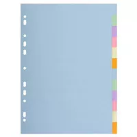 Regiszter, karton, A4, 12 részes, EXACOMPTA, pasztell színek Regiszter, karton, A4, 12 részes, EXACOMPTA, pasztell színek