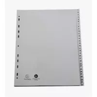 Regiszter, műanyag, A4+, 1-31, EXACOMPTA, szürke Regiszter, műanyag, A4+, 1-31, EXACOMPTA, szürke