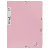 Gumis mappa, prespán, A4, 15 mm, EXACOMPTA, "Autentik", rózsaszín Gumis mappa, prespán, A4, 15 mm, EXACOMPTA, "Autentik", rózsaszín