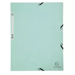 Gumis mappa, prespán, A4, EXACOMPTA, "Aquqrel", zöld
