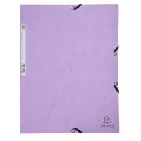 Gumis mappa, prespán, A4, EXACOMPTA, "Aquarel", lila