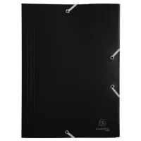 Gumis mappa, PP, A4, EXACOMPTA "Opaque", fekete Gumis mappa, PP, A4, EXACOMPTA "Opaque", fekete