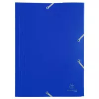 Gumis mappa, PP, A4, EXACOMPTA "Opaque", kék