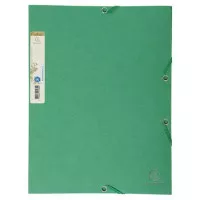 Gumis mappa, karton, A4, EXACOMPTA "Forever®", zöld