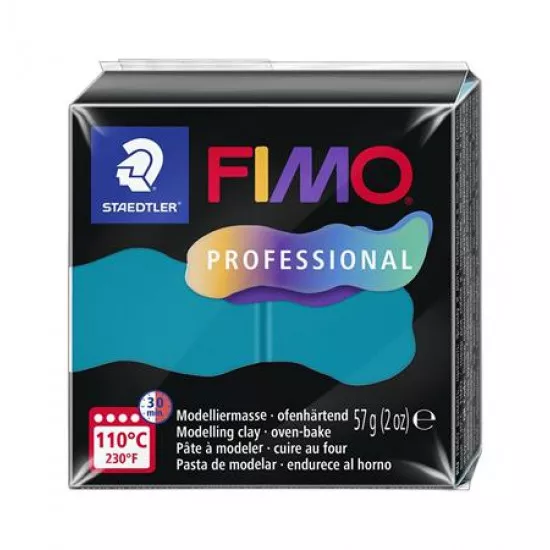 Gyurma, 57 g, égethető, FIMO "Professional", petrol