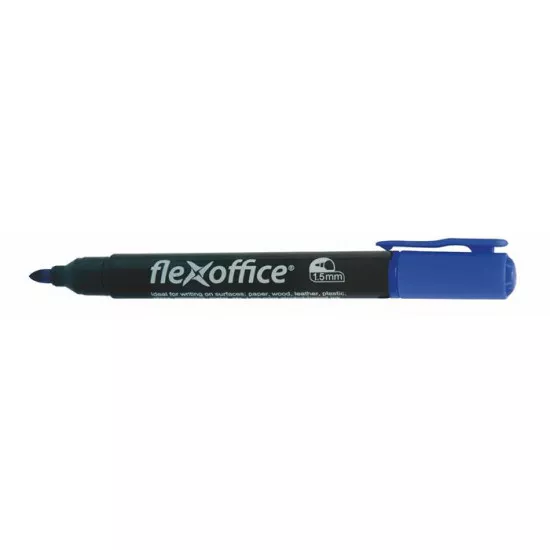 Alkoholos marker, 1,5 mm, kúpos, FLEXOFFICE "PM03", kék