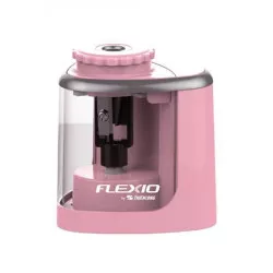 Hegyező, elemes, asztali, FLEXOFFICE "Flexio", rózsaszín
