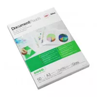 Meleglamináló fólia, 100 mikron, A3, fényes, GBC Meleglamináló fólia, 100 mikron, A3, fényes, GBC