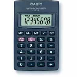 Zsebszámológép, 8 számjegy, CASIO "HL-4T"