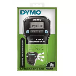 Elektromos feliratozógép, DYMO "LM 160", fekete, + 3 db D1 szalag Elektromos feliratozógép, DYMO "LM 160", fekete, + 3 db D1 szalag
