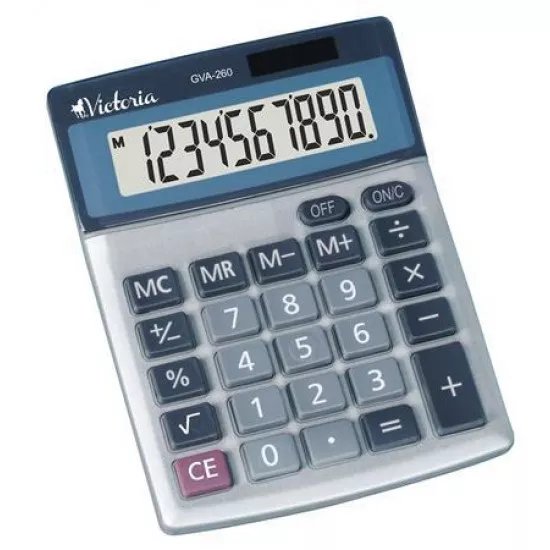 Számológép, asztali, 10 számjegy, VICTORIA "GVA-260" Számológép, asztali, 10 számjegy, VICTORIA "GVA-260"