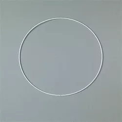 Fém karika, fehér, EFCO, 18 cm