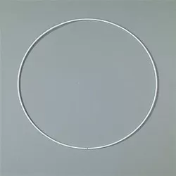 Fém karika, fehér, EFCO, 25 cm