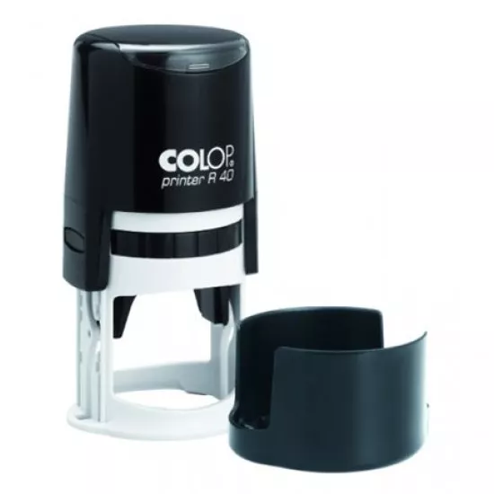 Bélyegző, COLOP "Printer R 40", lila cserepárnával