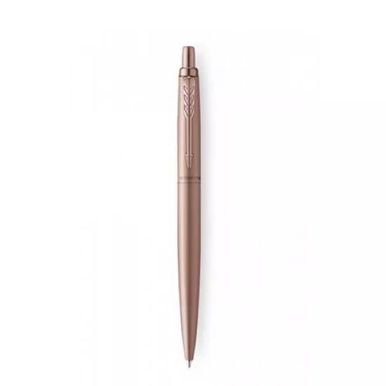 Golyóstoll, 0,7 mm, nyomógombos, rózsaszín klip, rózsaszín tolltest, PARKER, "Royal Jotter XL", kék