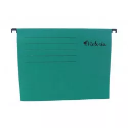 Függőmappa, karton, A4, VICTORIA, zöld