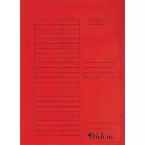Pólyás dosszié, karton, A4, VICTORIA, piros