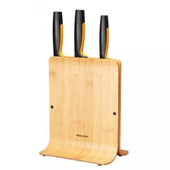 Késblokk, bambusz, 5 késes, FISKARS