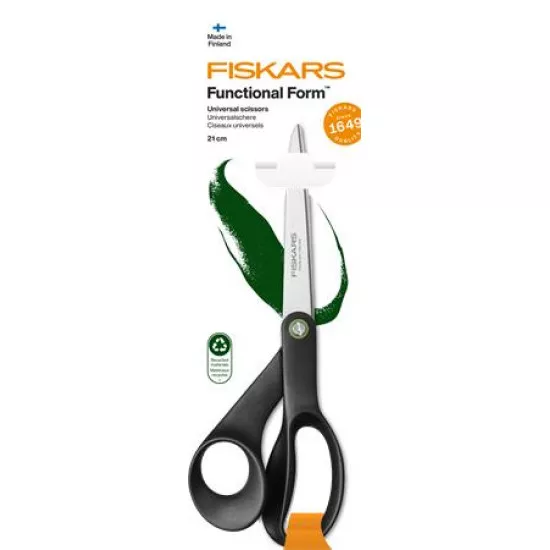 Olló, általános, 21 cm, FISKARS "Renew"