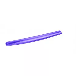 Csuklótámasz billentyűzethez, géltöltésű, FELLOWES "Crystal™ Gel", lila