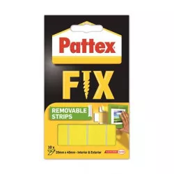 Ragasztócsík, kétoldalú, visszaszedhető, 20 x 40 mm, HENKEL "Pattex Fix"