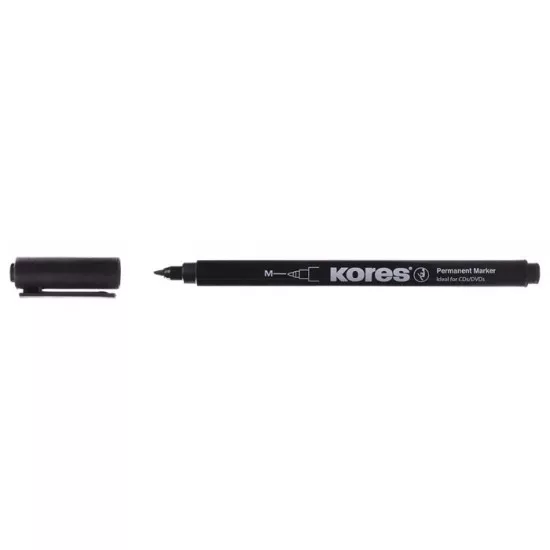 Alkoholos marker, CD/DVD, 1 mm, KORES, fekete