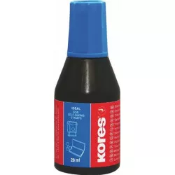 Bélyegzőfesték, 28 ml, KORES, kék