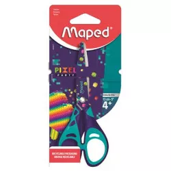 Olló, iskolai, 13 cm, MAPED "Pixel Party"