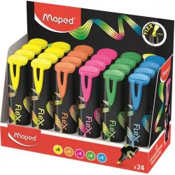 Szövegkiemelő display, 1-5 mm, MAPED "Fluo Peps Flex", vegyes színek