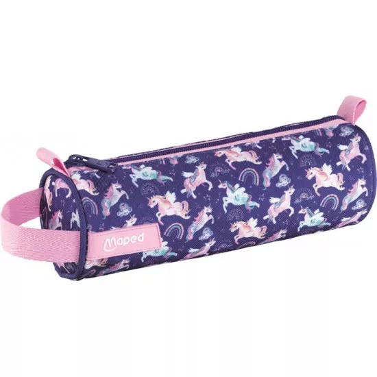 Tolltartó, henger alakú, cipzáras, MAPED, unikornis