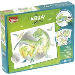 Akvarell festőkészlet, MAPED CREATIV, "Aqua Art", dinoszaurusz