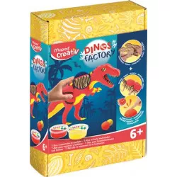 Dínó készítő modellező gyurma készlet, MAPED CREATIV "Dinos factory", T-Rex Dínó készítő modellező gyurma készlet, MAPED CREATIV "Dinos factory", T-Rex