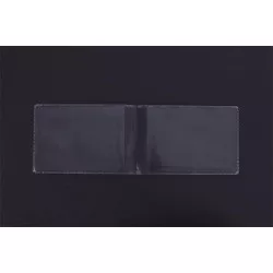 Diák- és igazolványtartó, 2 lapos, PVC, átlátszó
