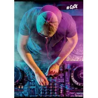 Füzet, tűzött, A5, kockás, 96 lap, COOL BY VICTORIA, "DJ" Füzet, tűzött, A5, kockás, 96 lap, COOL BY VICTORIA, "DJ"