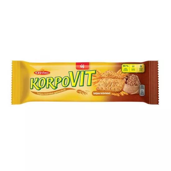 Korpovit keksz, 174 g, GYŐRI, teljes kiőrlésű