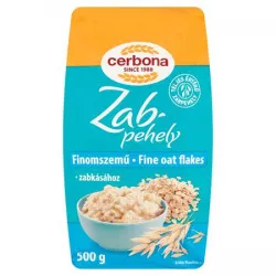 Zabpehely, 500 g, CERBONA, finomszemű Zabpehely, 500 g, CERBONA, finomszemű