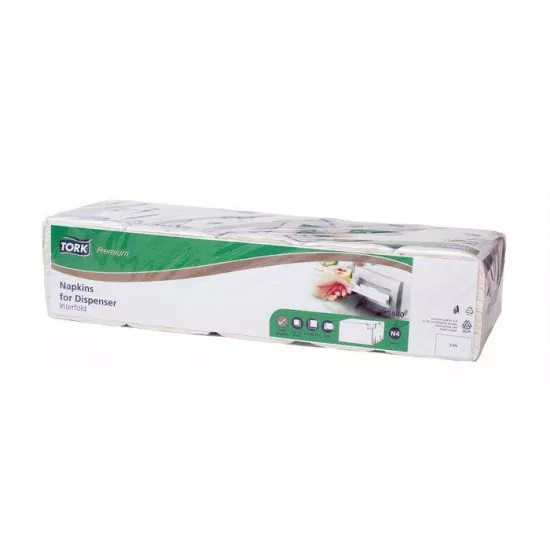 Szalvéta, adagolós, 2 rétegű, 21,3x33 cm, N4 rendszer, Premium, TORK "Xpressnap® Extra Soft", fehér